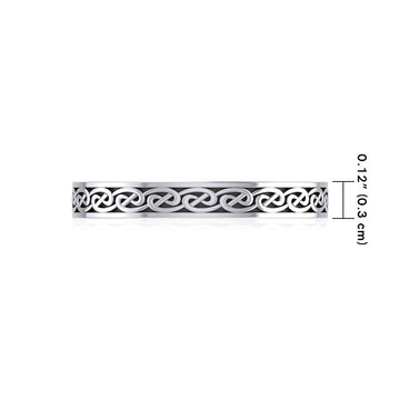 Celtic Knotwork Sterling Silver Ring TR039 - Jewelry